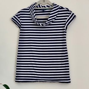Tommy Hilfiger Nautical striped cowl neck top